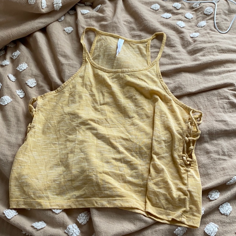 Yellow halter top